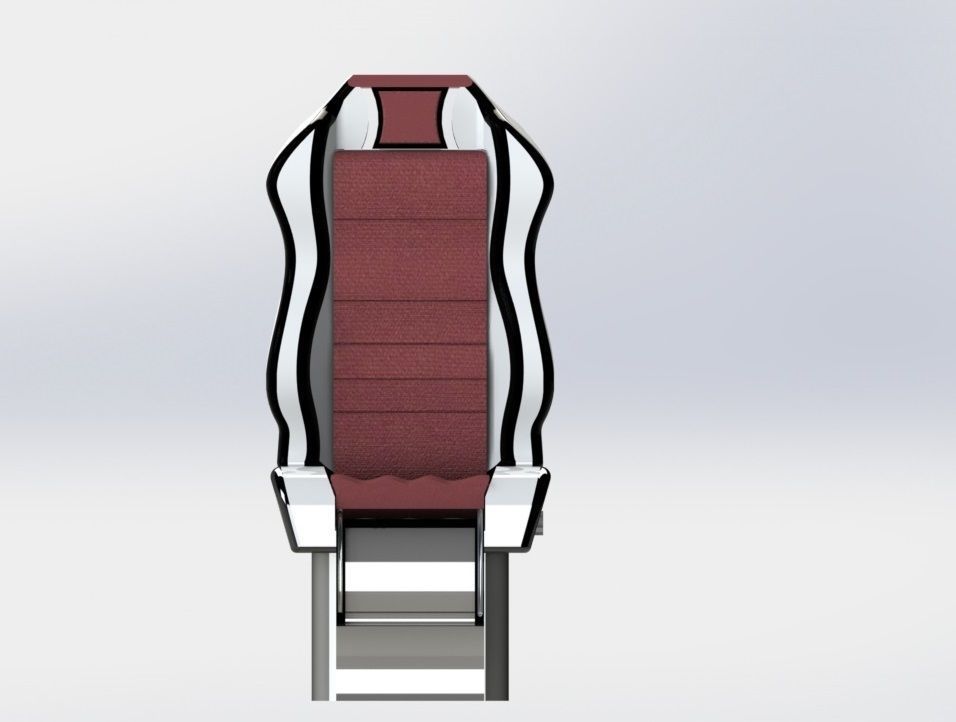 Truck Seat with Toilet 3D model_8
