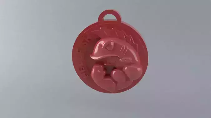 HellFish Medallion from The Simpsons 3D print model