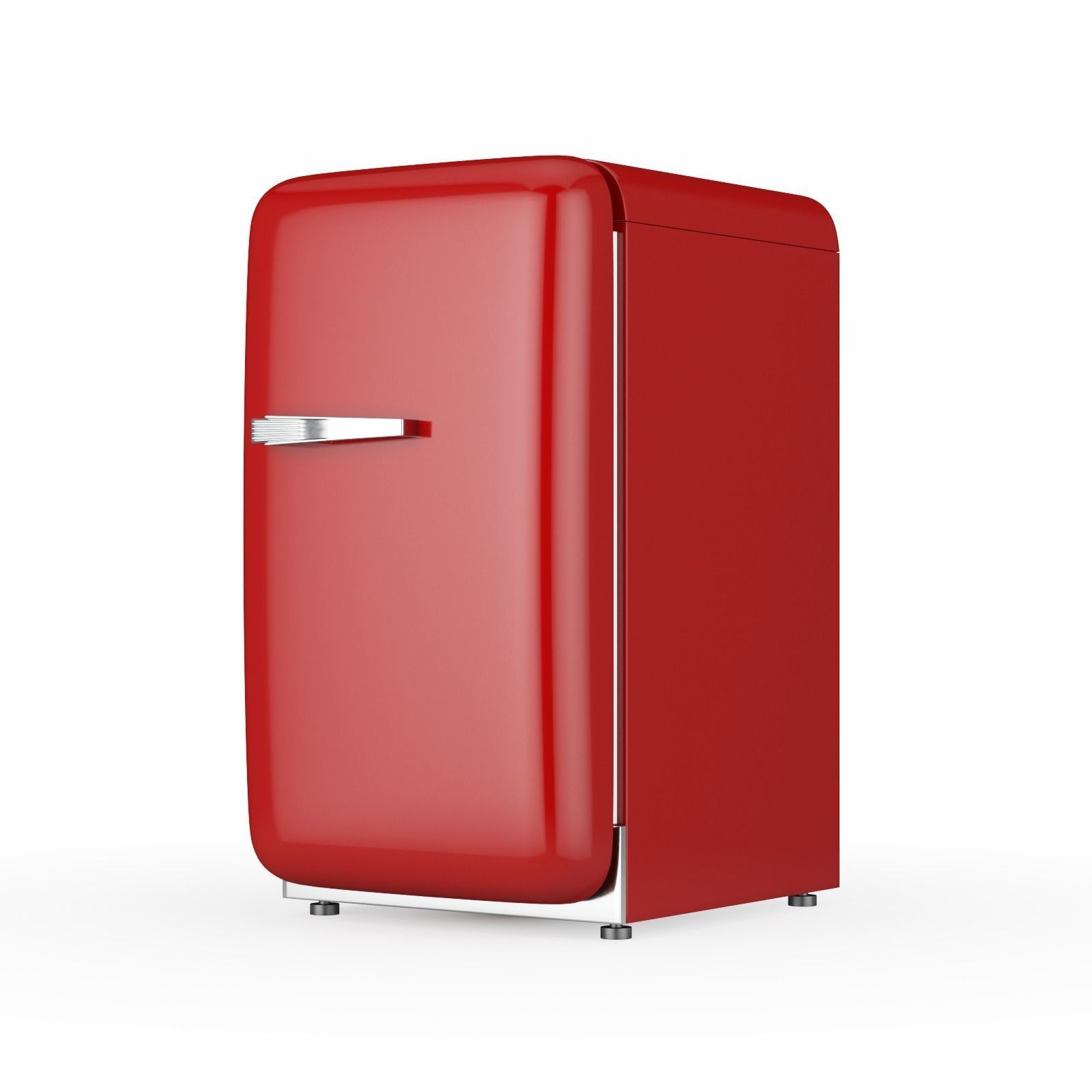 Refrigerator 01 Low-poly 3D model_5