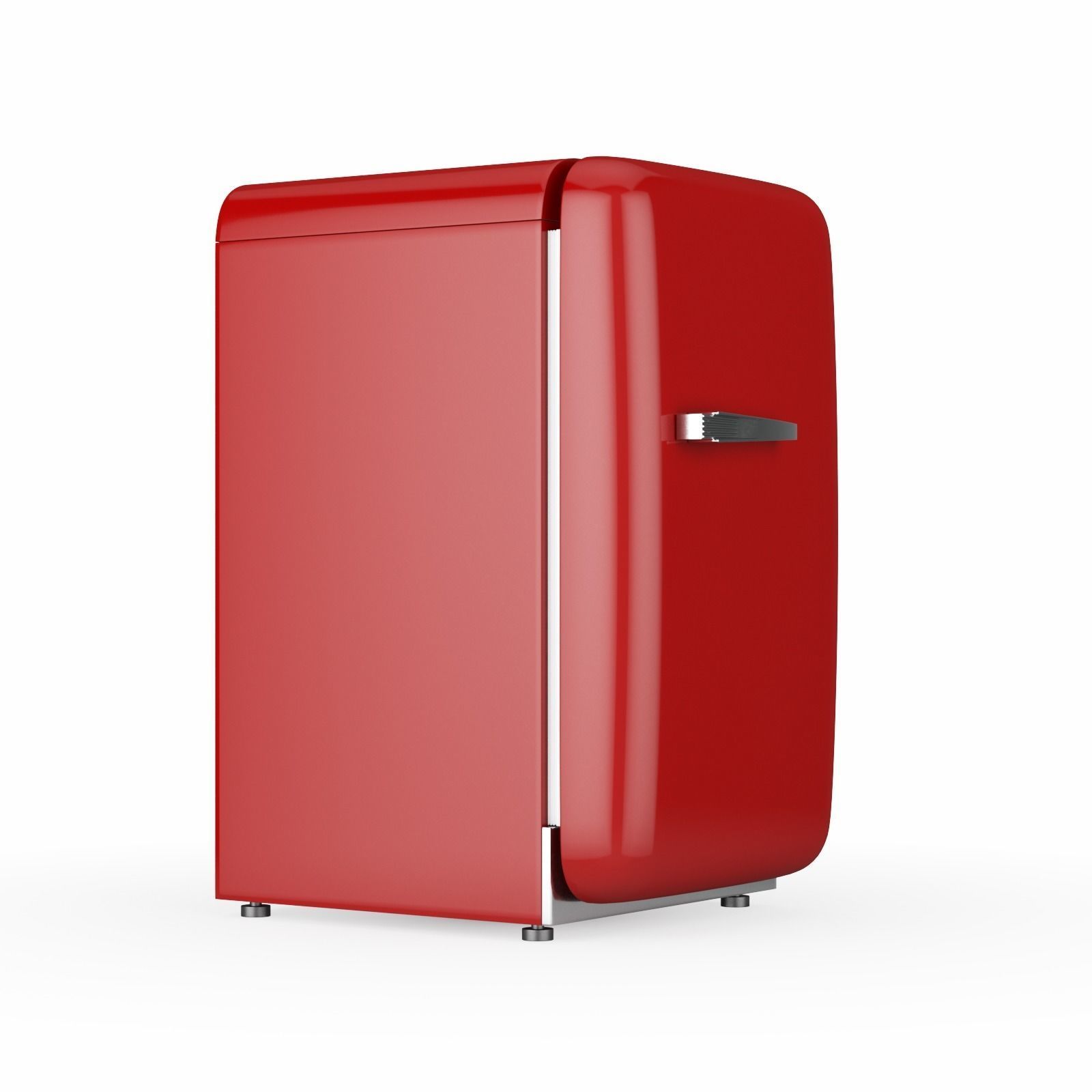Refrigerator 01 Low-poly 3D model_6