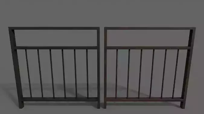 PBR Pedestrian Guard Rail Black V4