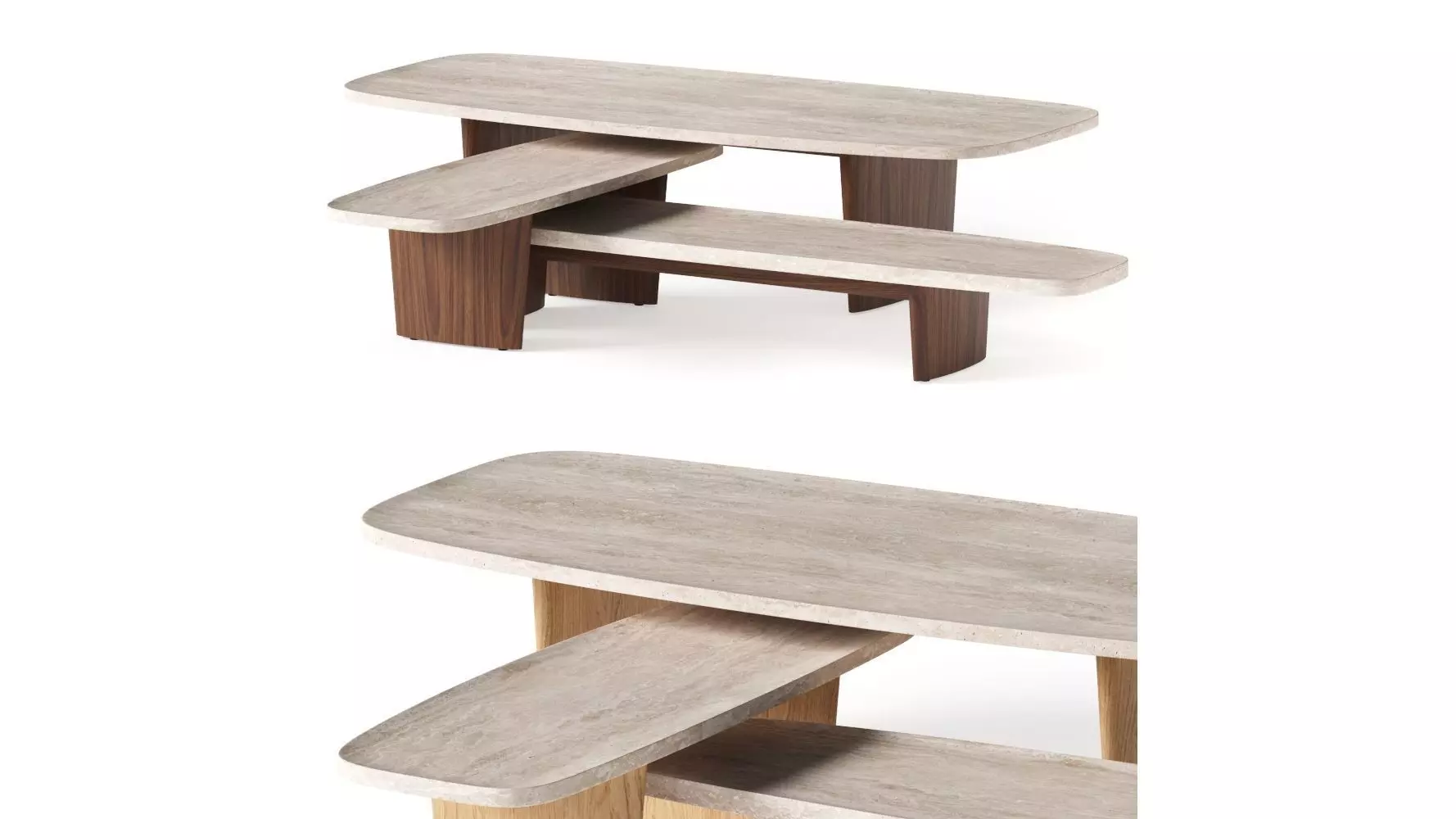 Classicon Materia Coffee Tables 3D model_0