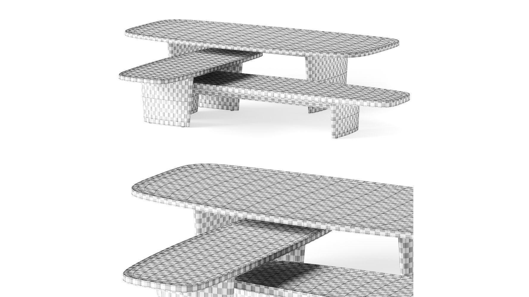 Classicon Materia Coffee Tables 3D model_3