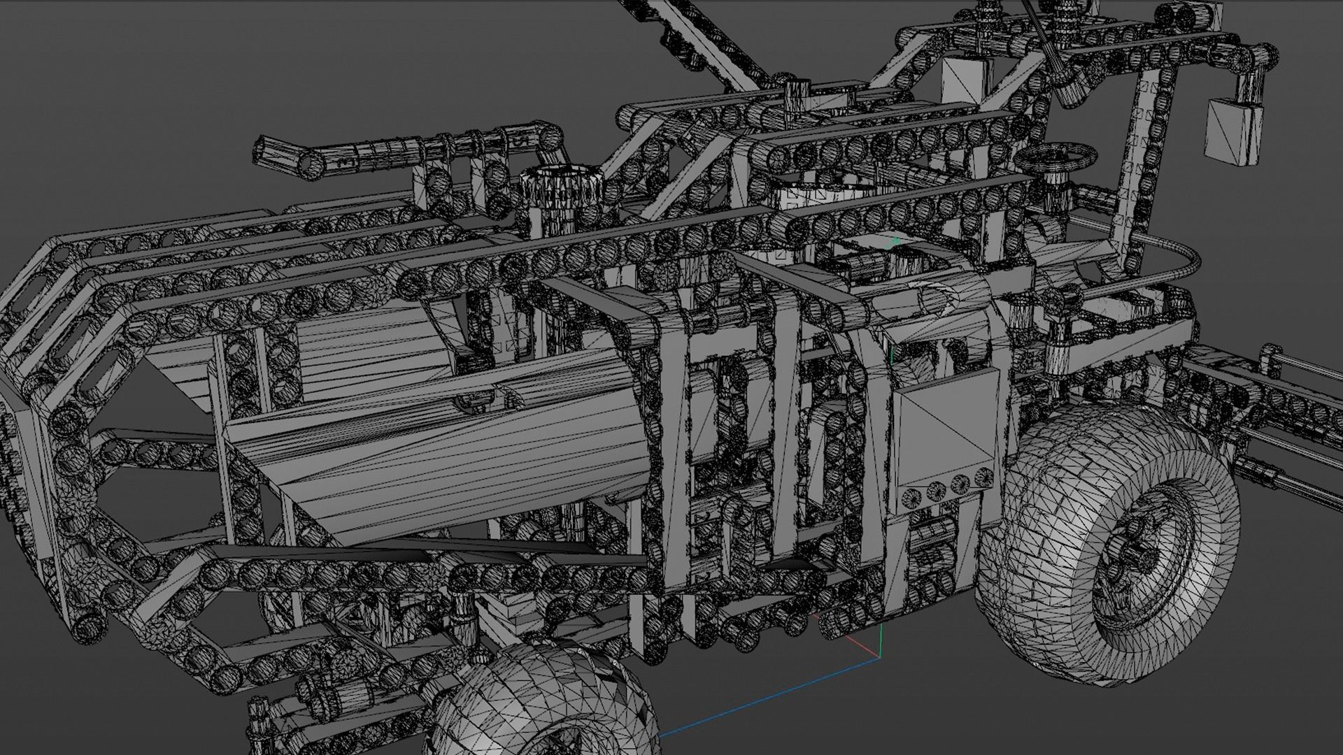LEGO Combine Harvester 3D model_7