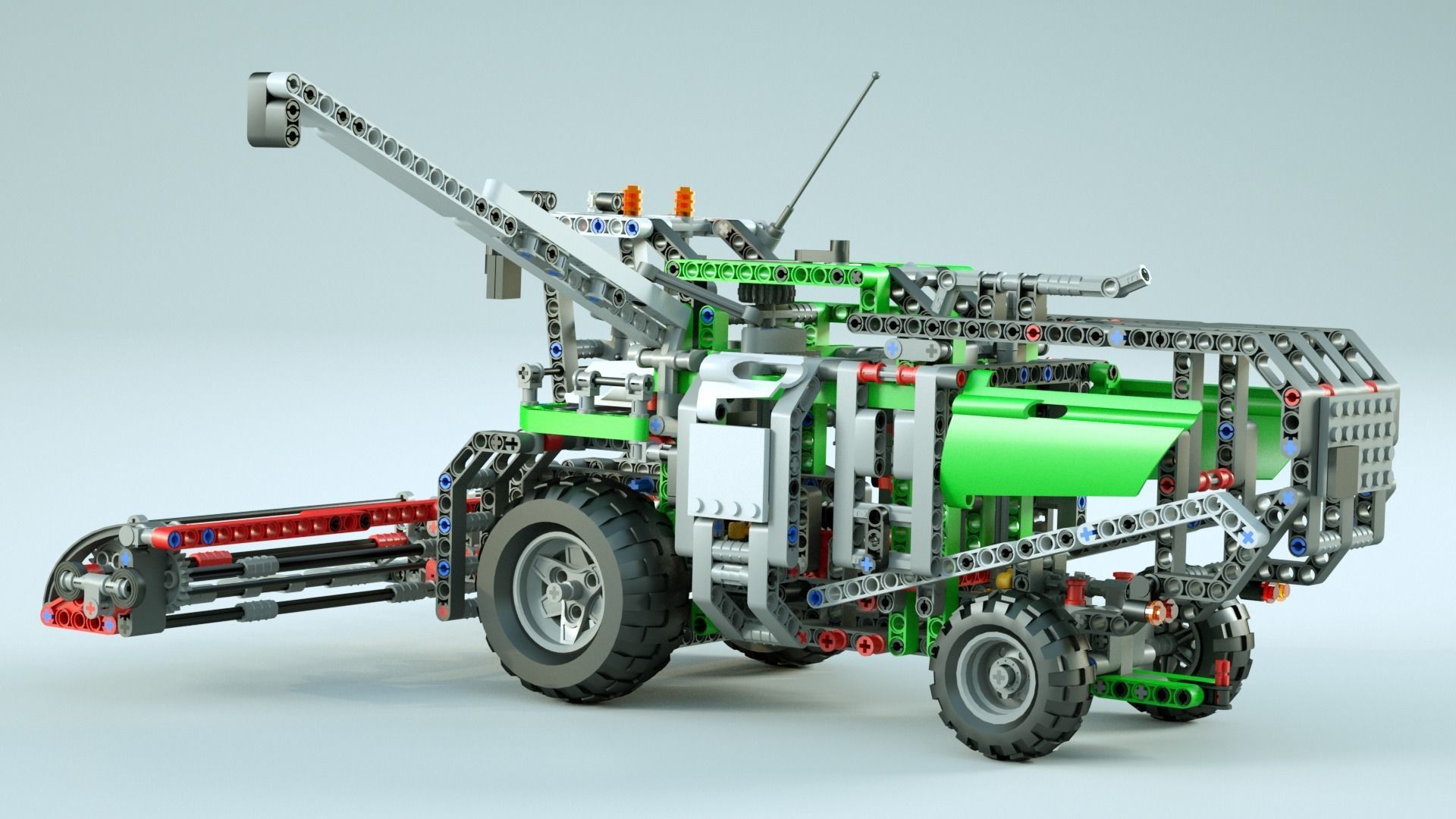 LEGO Combine Harvester 3D model_3