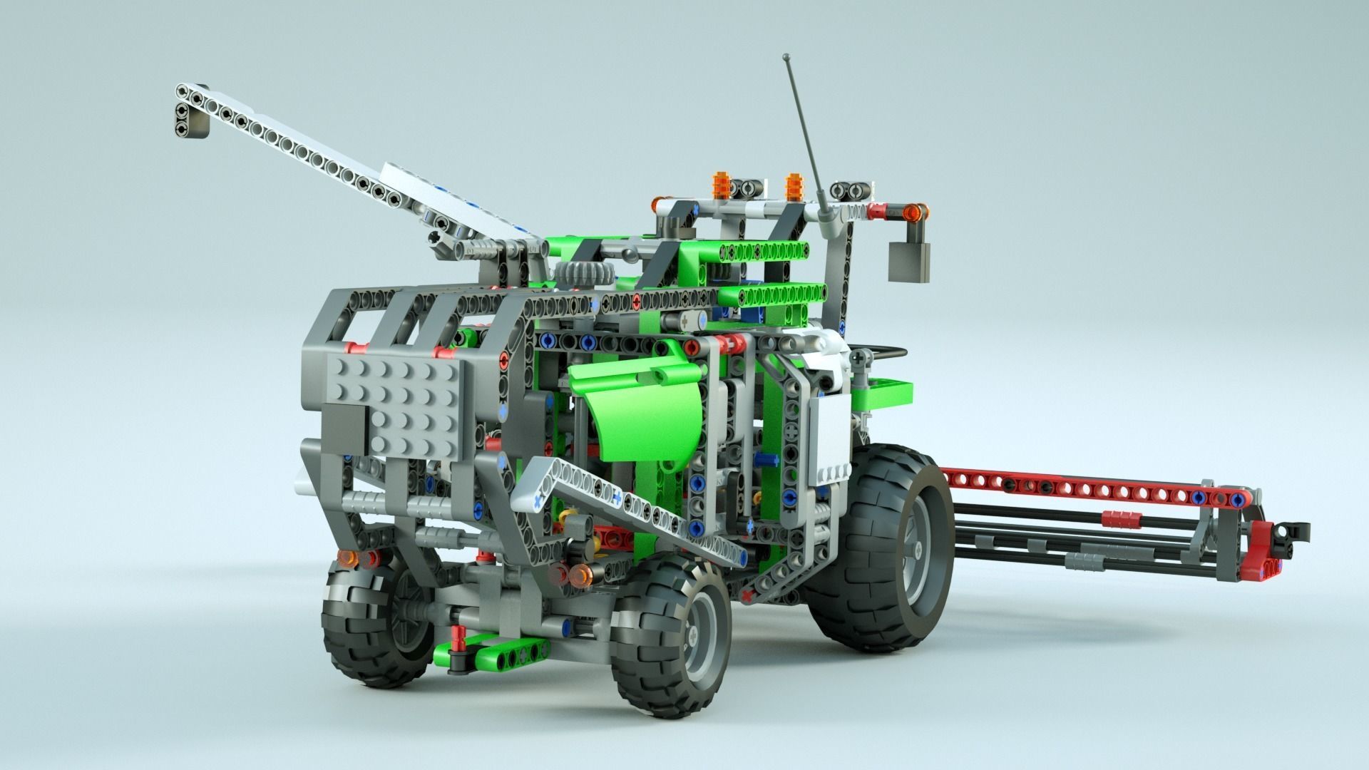 LEGO Combine Harvester 3D model_4