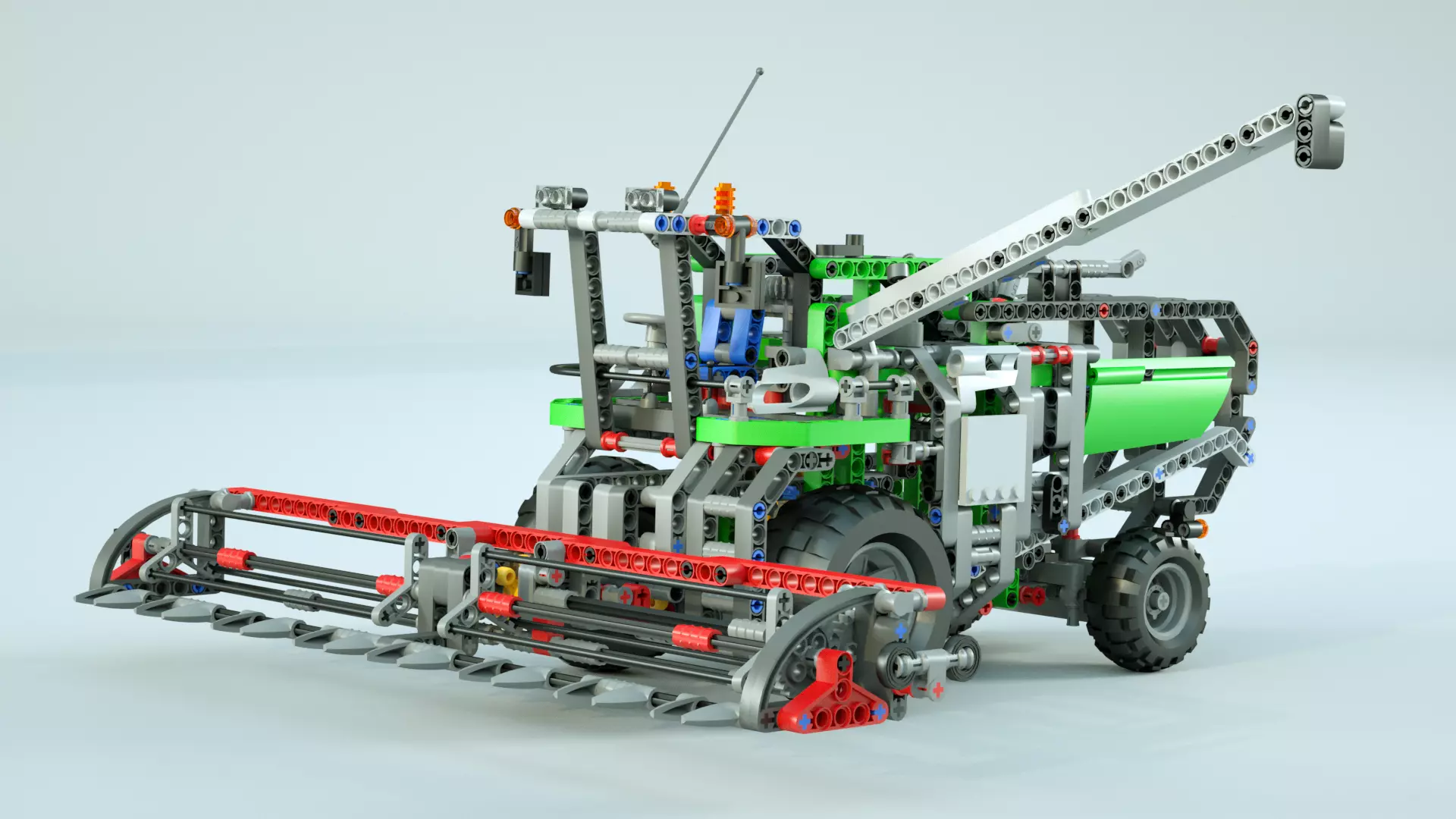 LEGO Combine Harvester 3D model_0