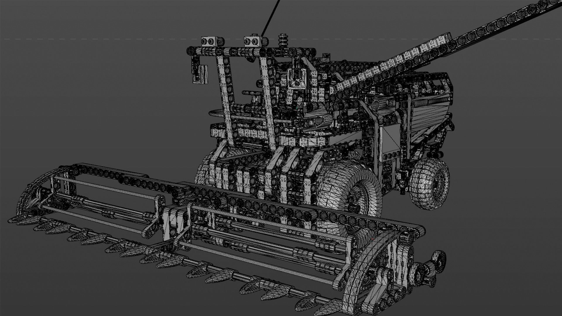 LEGO Combine Harvester 3D model_6