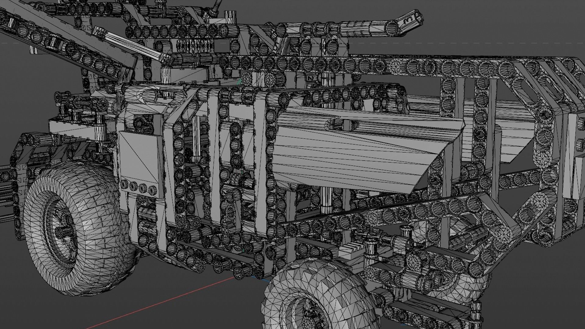 LEGO Combine Harvester 3D model_8