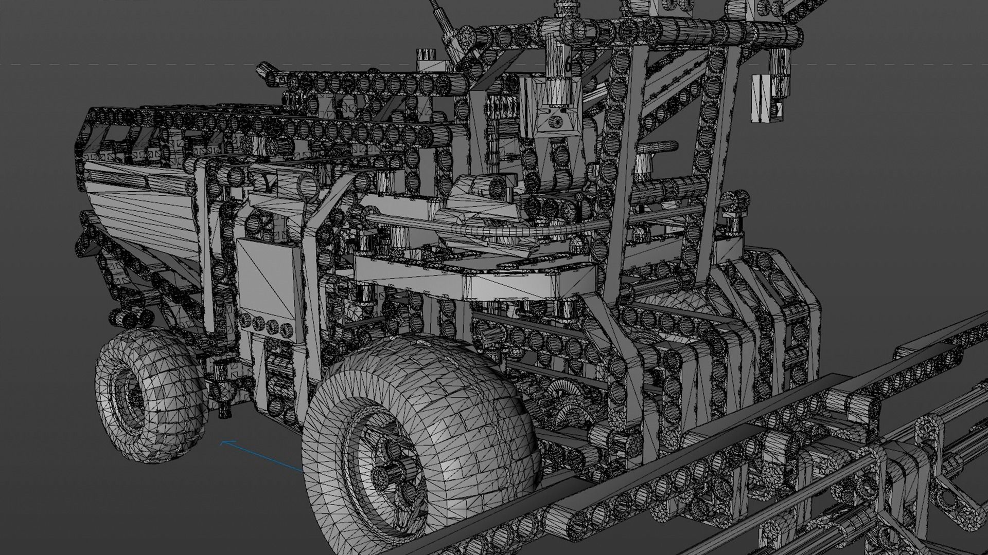 LEGO Combine Harvester 3D model_9