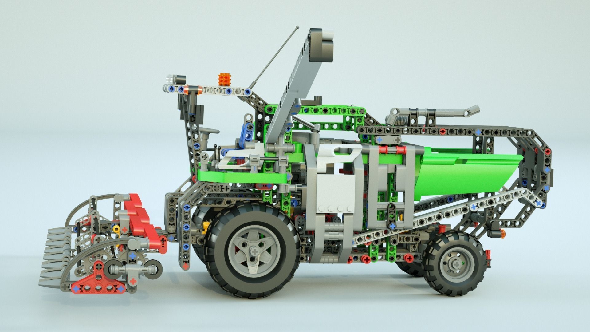 LEGO Combine Harvester 3D model_2