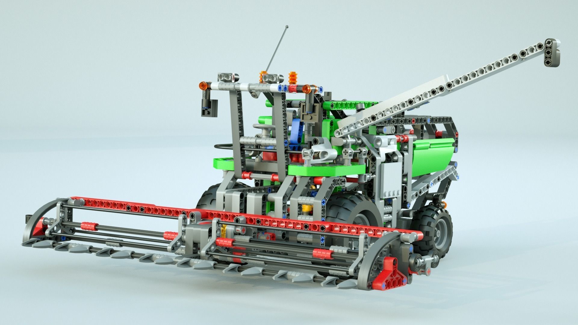 LEGO Combine Harvester 3D model_1