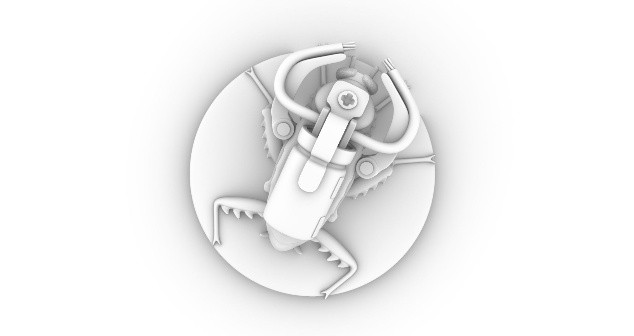 Cockroach Taser Drone for Tabletop Shadowrun Cyberpunk 3D print model_4