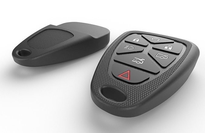 Car key Model 10 Low-poly 3D model 3