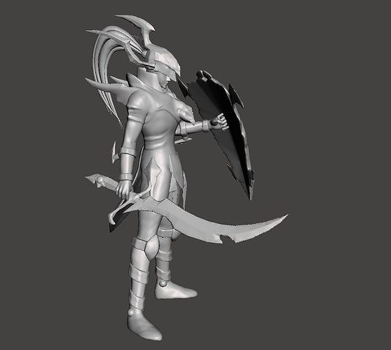 Black Luster Soldier 3D Model 3D print model