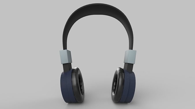 headphones Low-poly 3D model