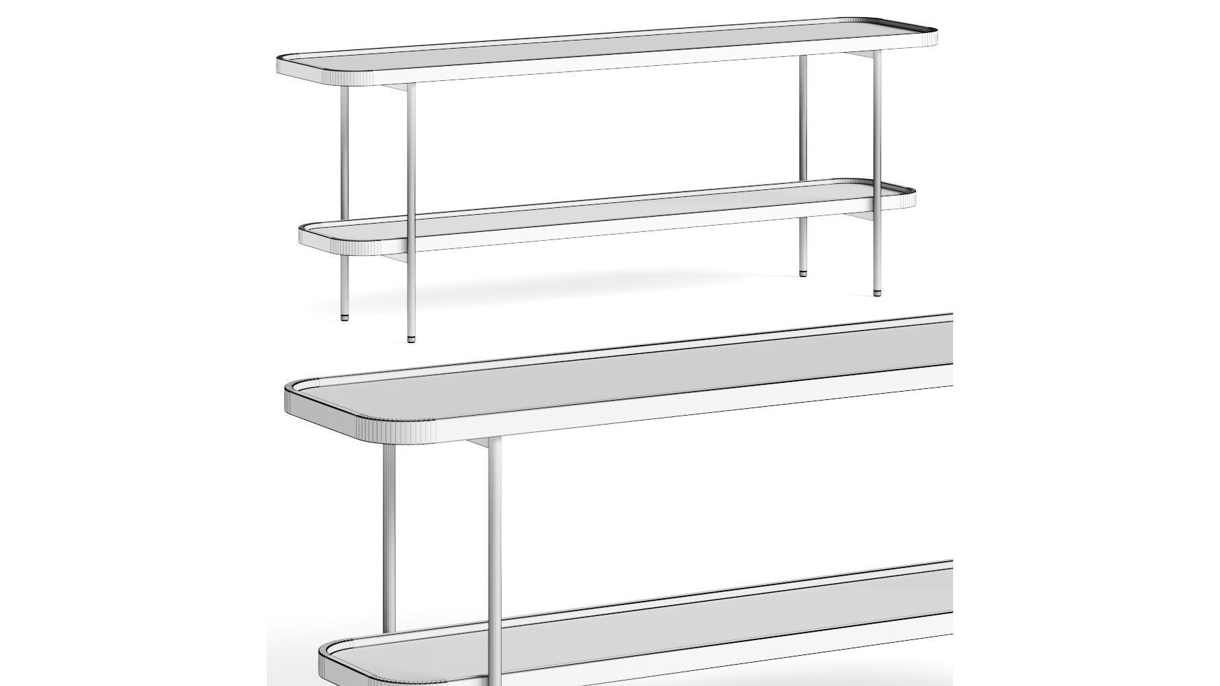 Porada Coster Console Table 3D model_1