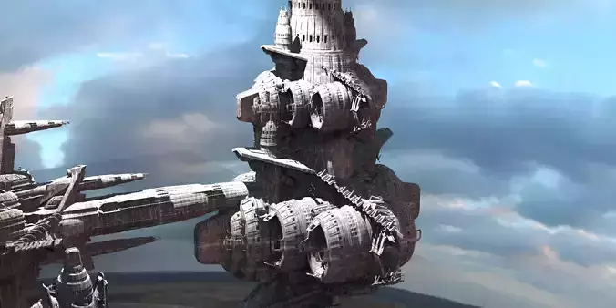 Mayan Future Temples Ships base 3D model