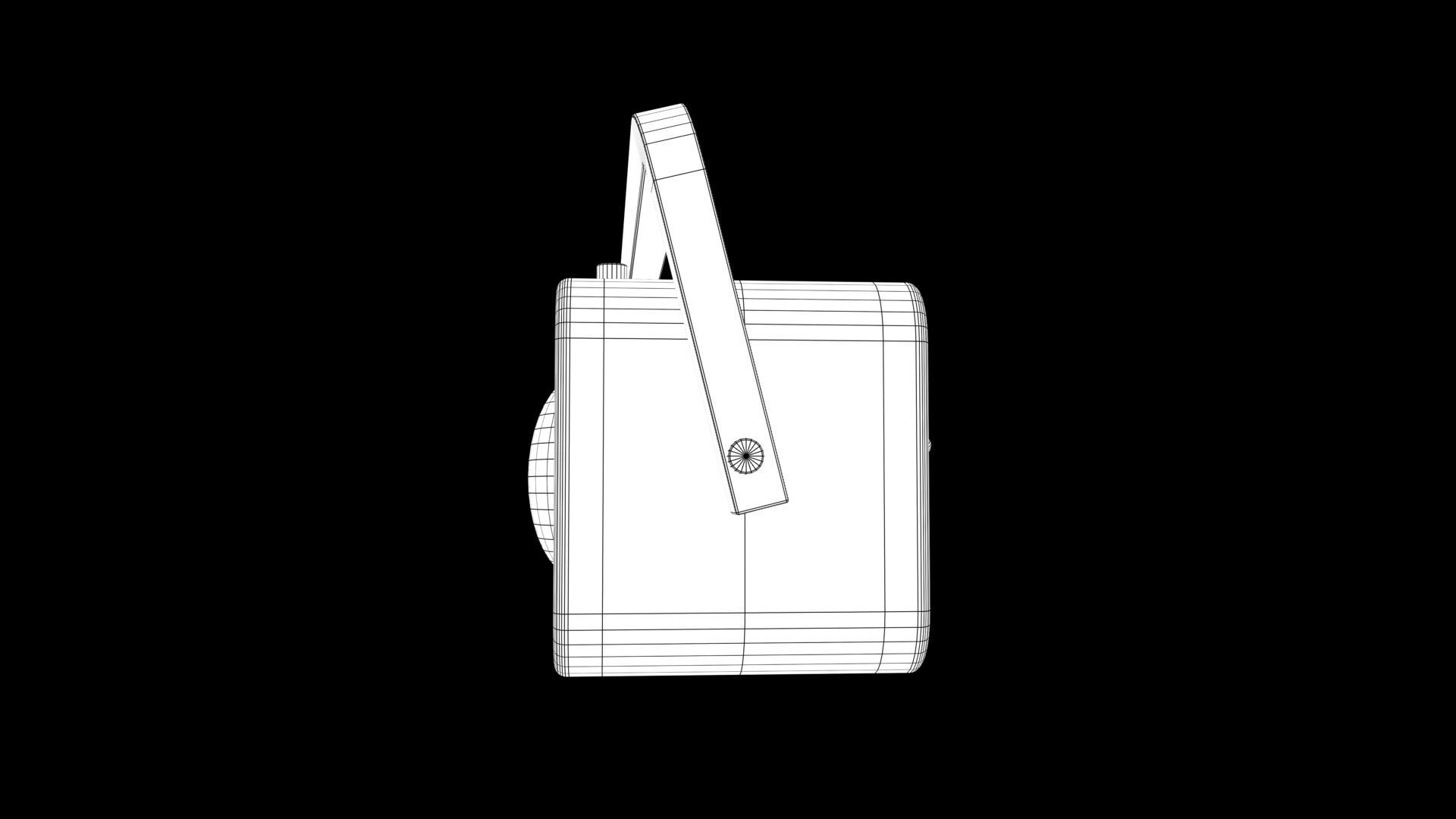 radio old Low-poly 3D model_7