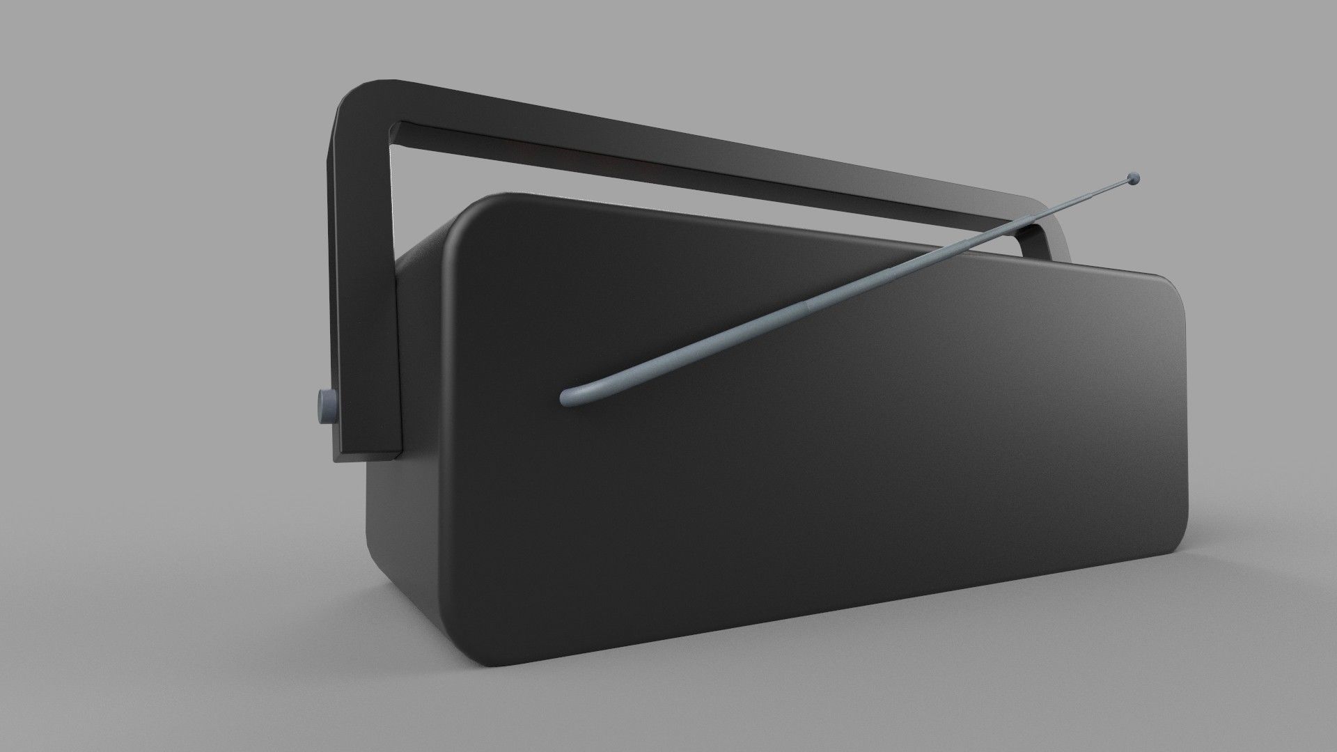 radio old Low-poly 3D model_3