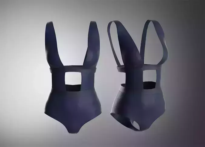  Swimmsuit one piece BLUE