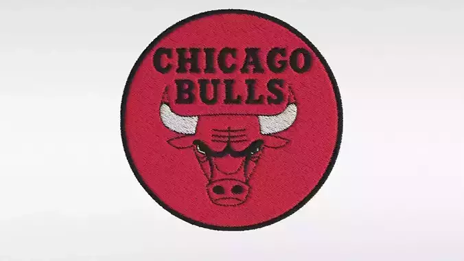 Embroidered Patch  Logo Chicago Bulls