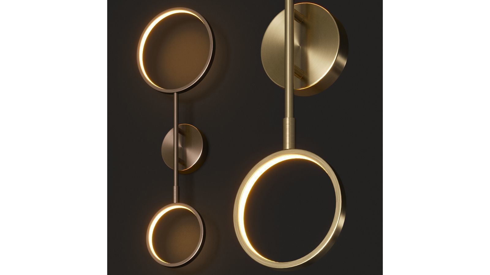 Hudson Valley Saturn Wall Lamp 3D model_1