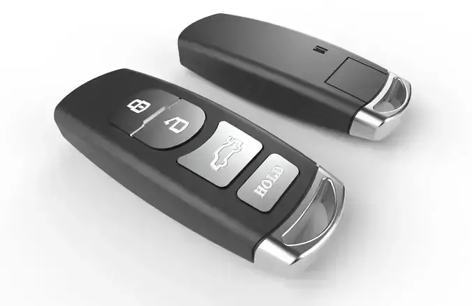Car key Model 11 Low-poly 3D model