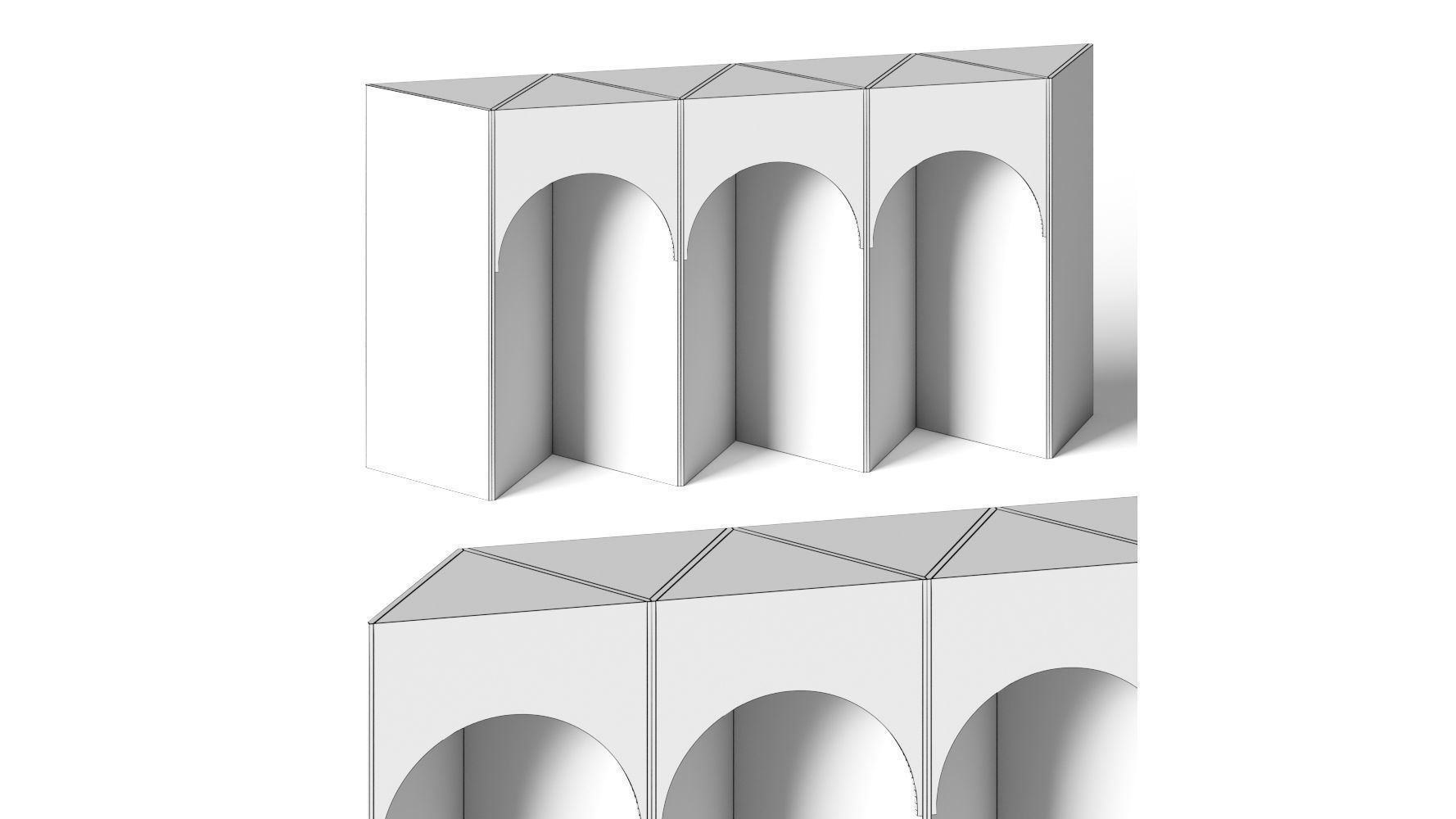 Rossato Arredamenti Lauren Console Table 3D model_1