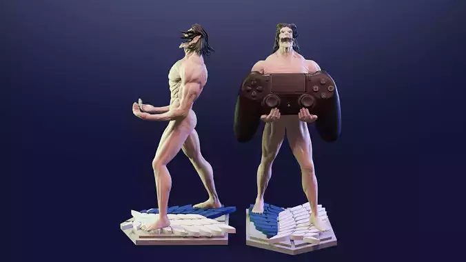 TITAN DE ATAQUE JOYSTICK 3D print model
