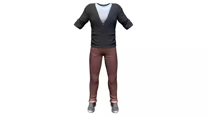 Mens Cardigan Full Outfit