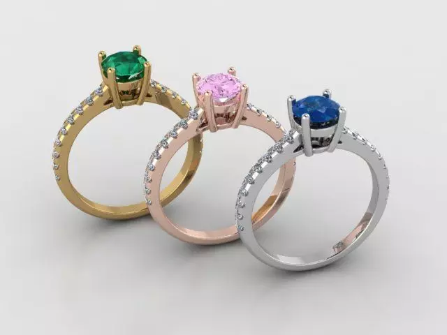 Golden ring biutiful 3D print model_0