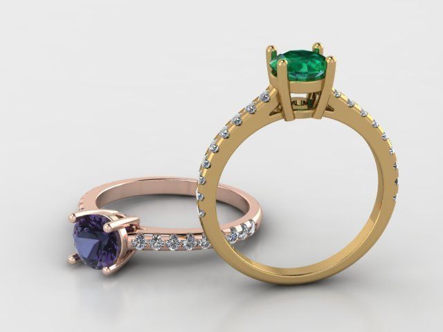 Golden ring biutiful 3D print model_1