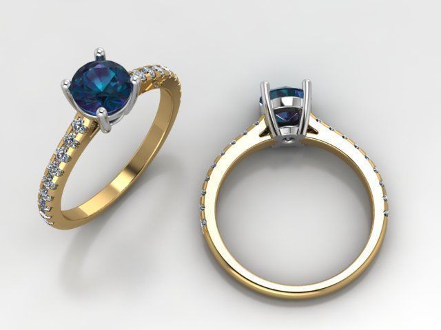 Golden ring biutiful 3D print model_2