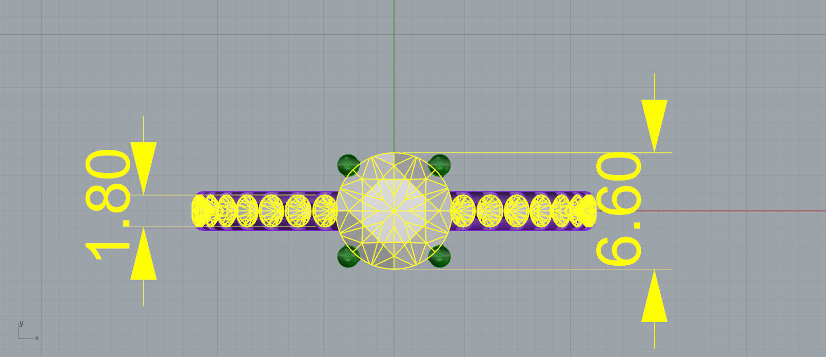 Golden ring biutiful 3D print model_4