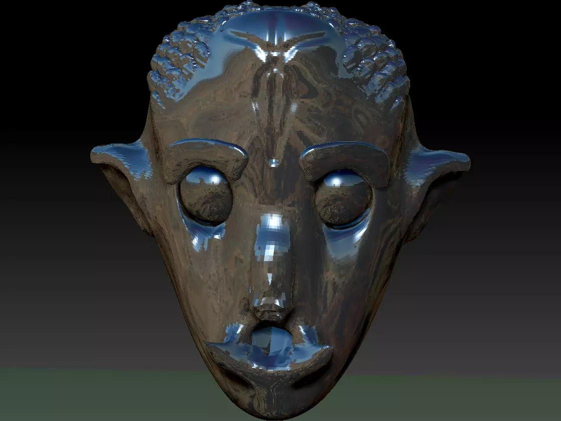 Orc 3D face 3D model_0