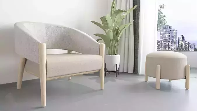 Armchair rattan lounge chair