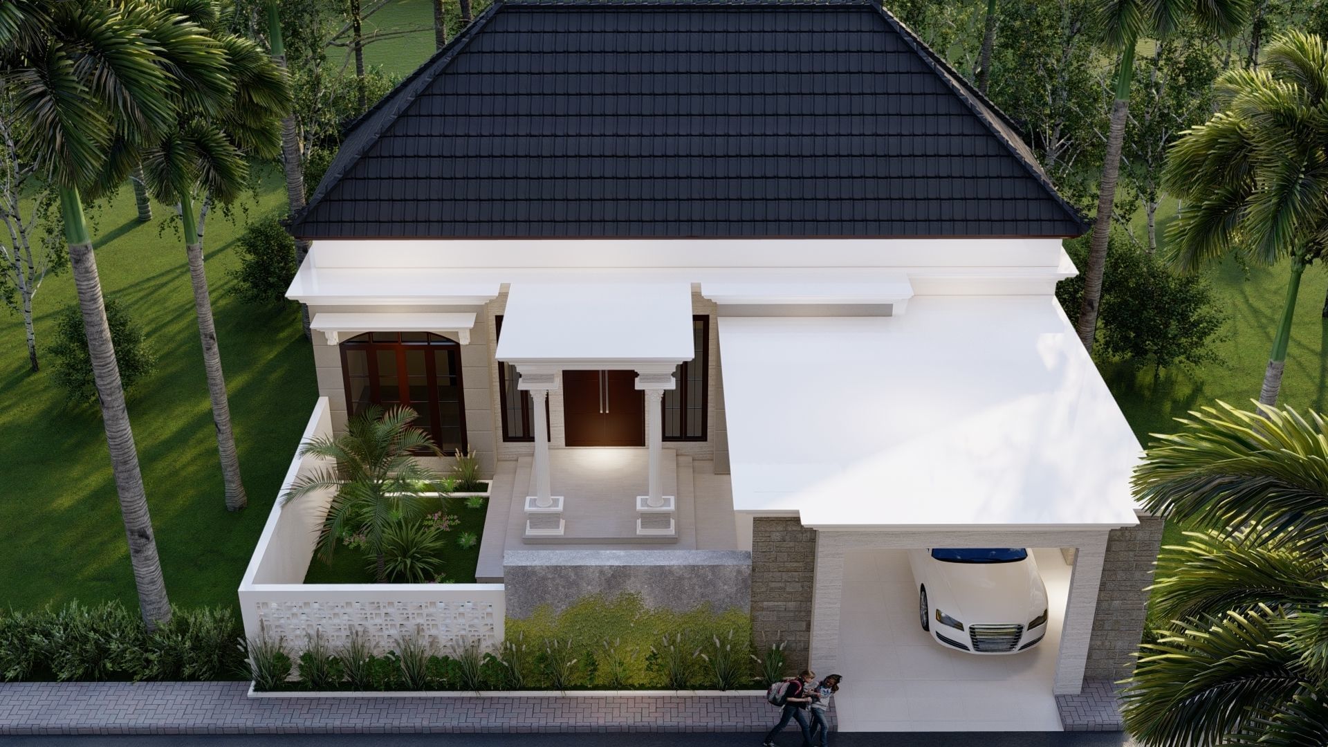 DESAIN RUMAH MINIMALIS SATU LANTAI 3D model_4