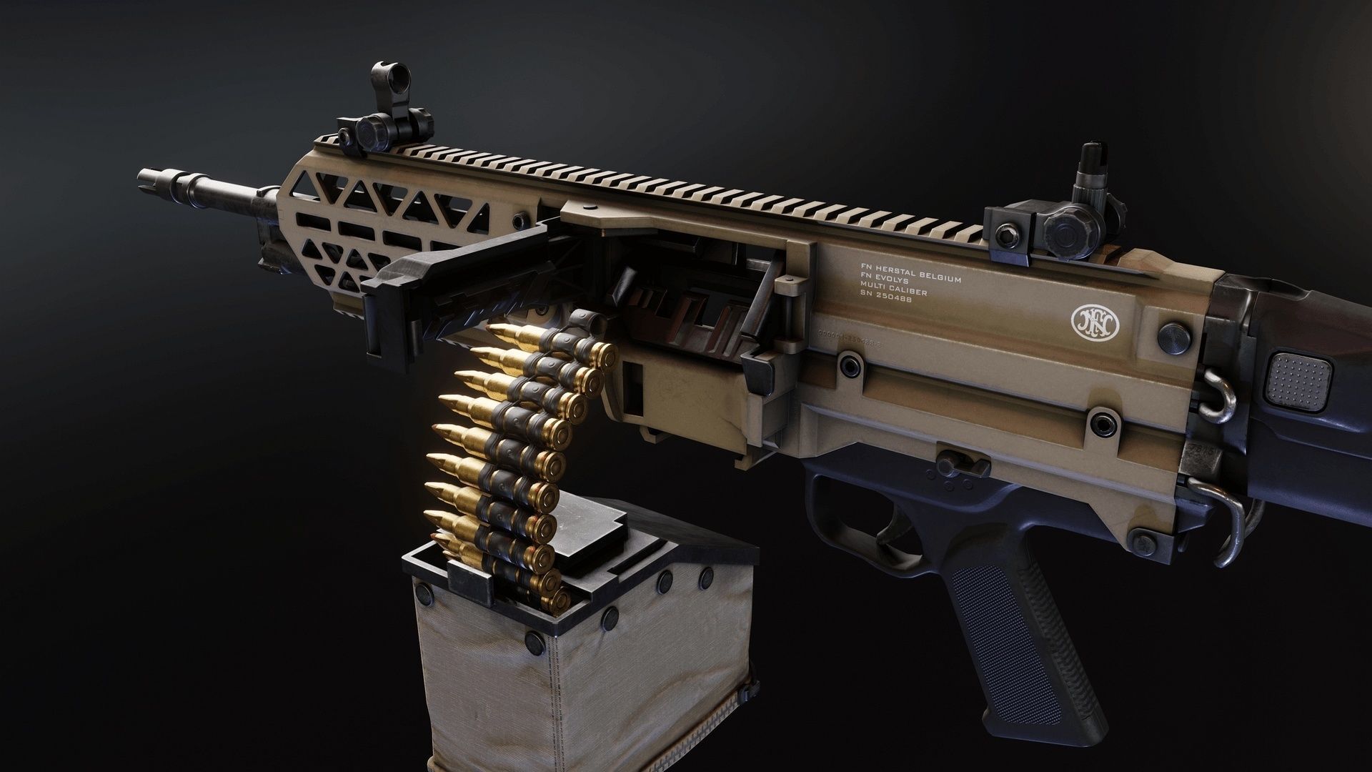 FN Evolys Low-poly 3D model_3