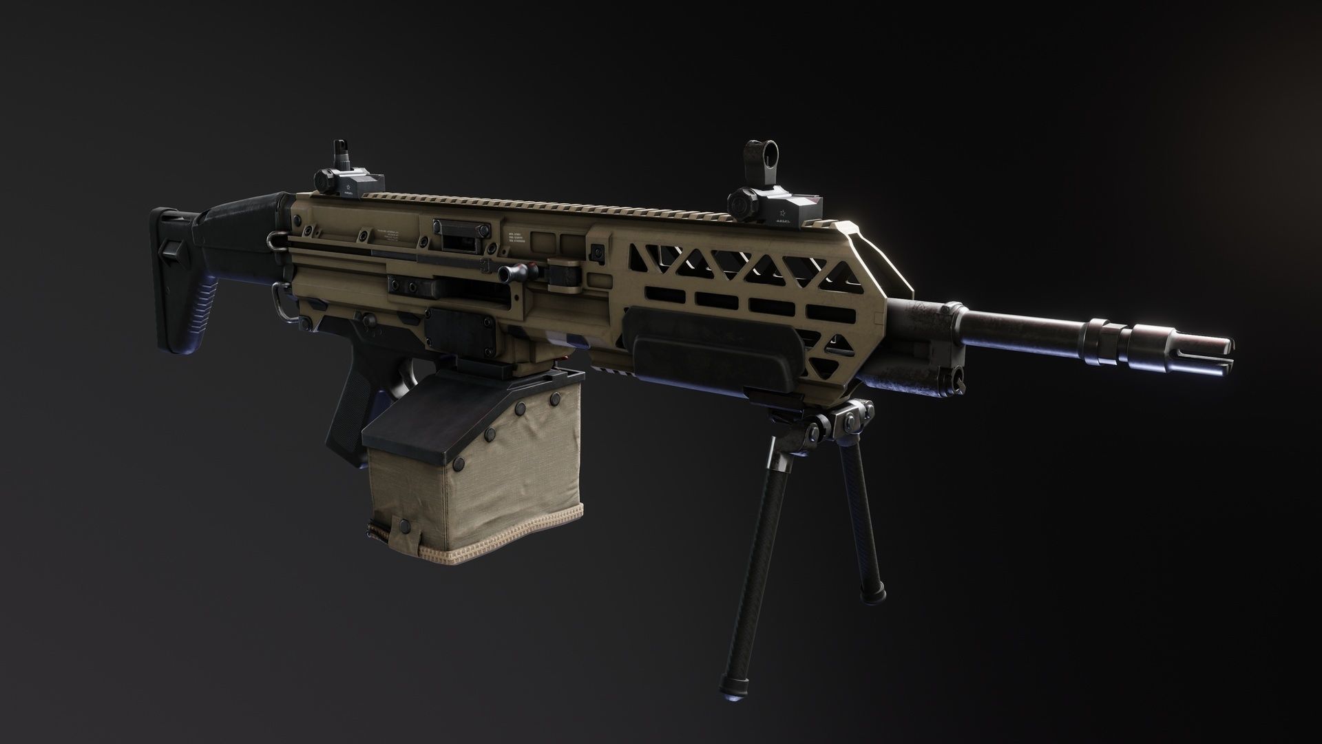 FN Evolys Low-poly 3D model_1