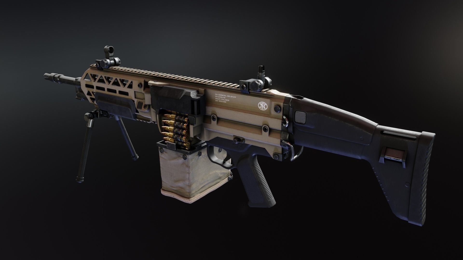 FN Evolys Low-poly 3D model_6