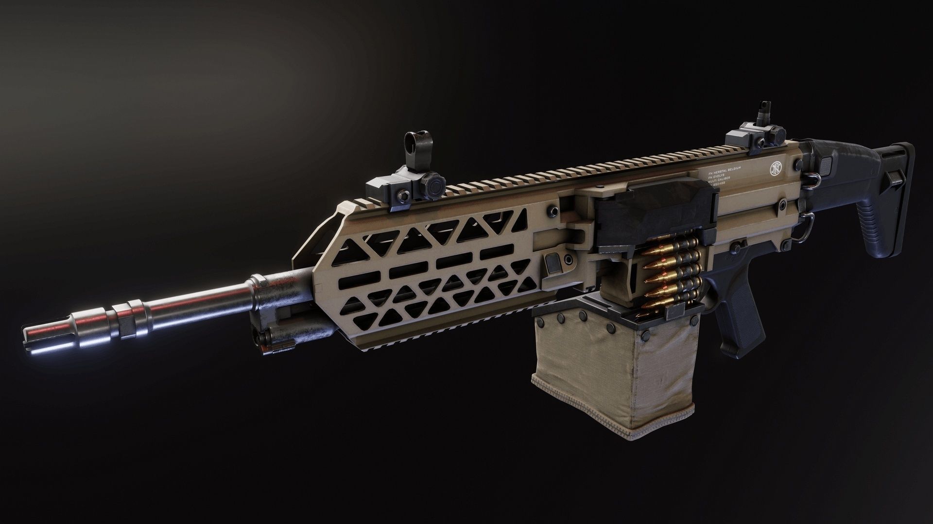 FN Evolys Low-poly 3D model_7