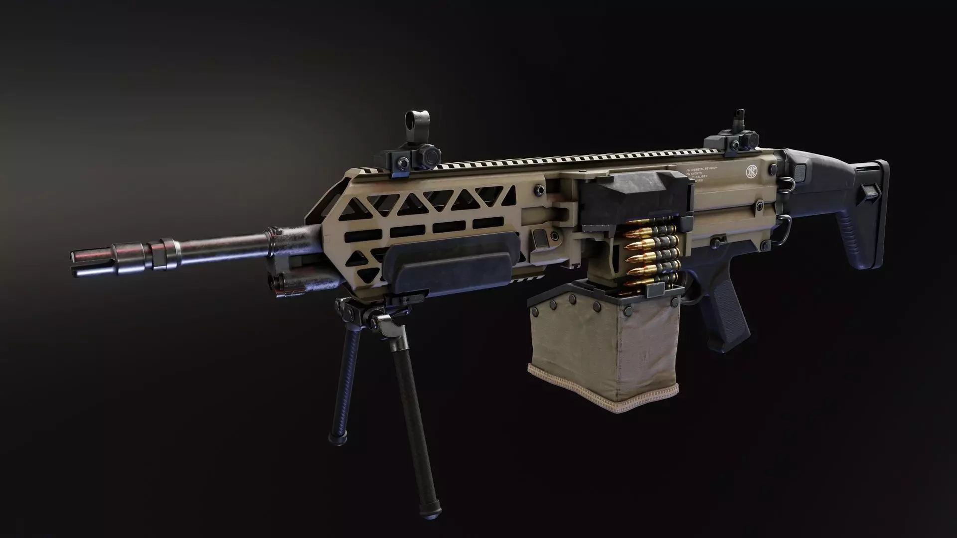 FN Evolys Low-poly 3D model_0