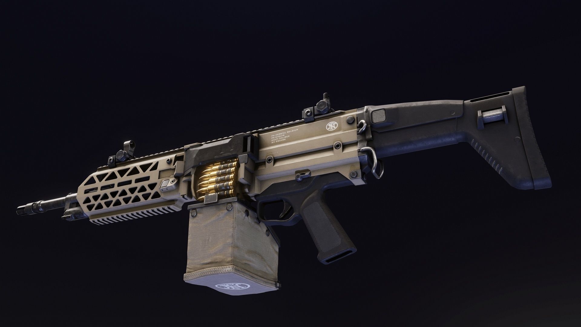 FN Evolys Low-poly 3D model_4