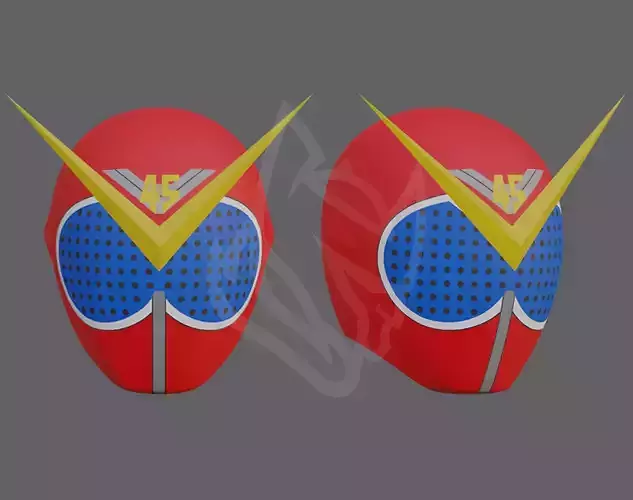 Kikai Sentai Zenkaiger Zenkai Red 3D Model Template 3D print model