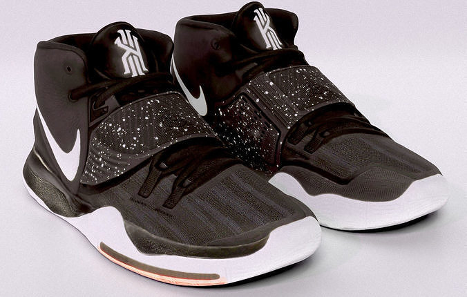 Nike kyrie 6 basketball sneaker Low-poly 3D model