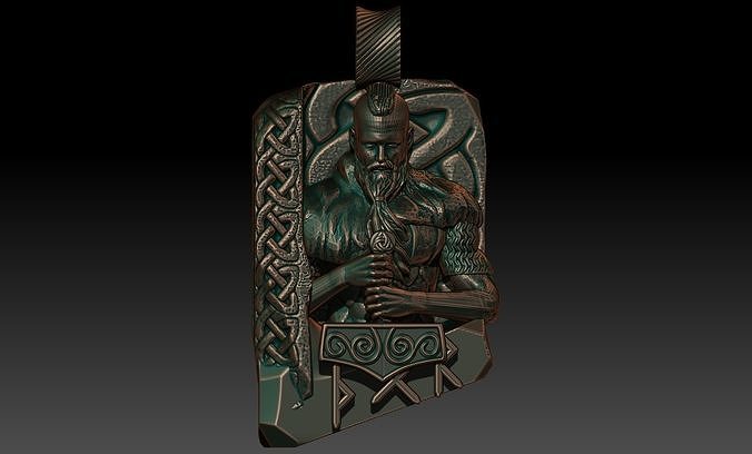 Thor pendant 3D print model