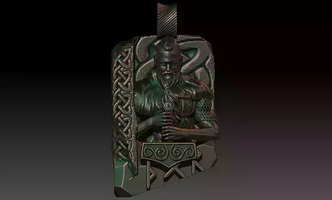 Thor pendant 3D print model