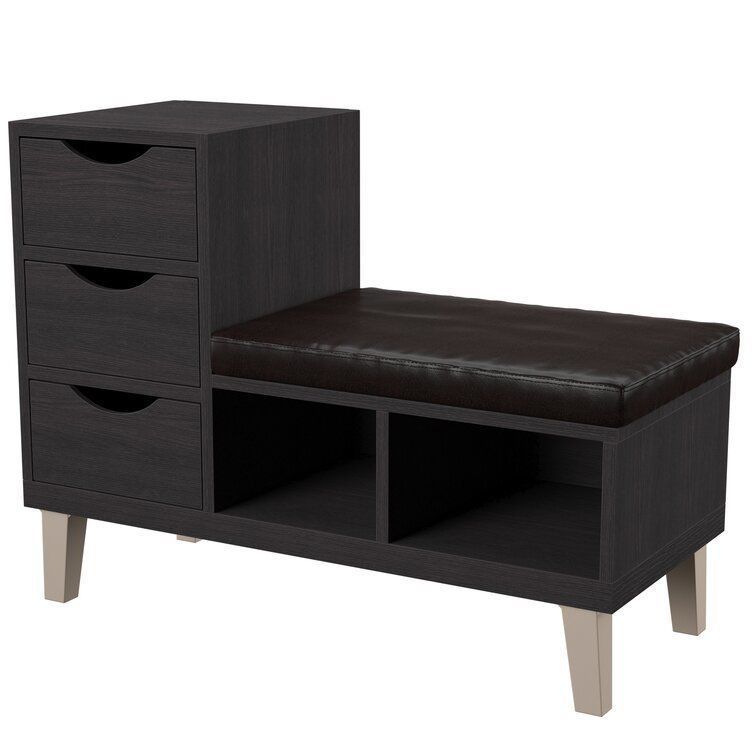 Pepin Upholstered Storage Bench 3D model_1