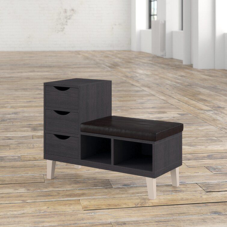Pepin Upholstered Storage Bench 3D model_3